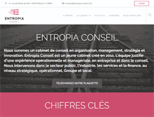 Tablet Screenshot of entropia-conseil.com